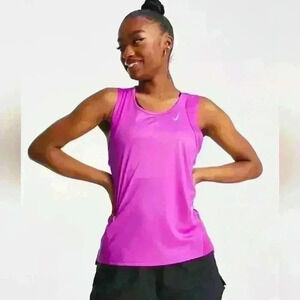 Nike Running Dri-FIT Run Division Race Day tank top in purple Size S